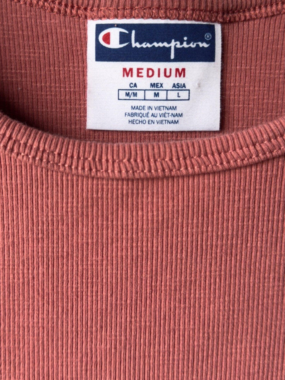 Champion Dusty Rose Ribbed Cropped Tank - Picture 3 of 5